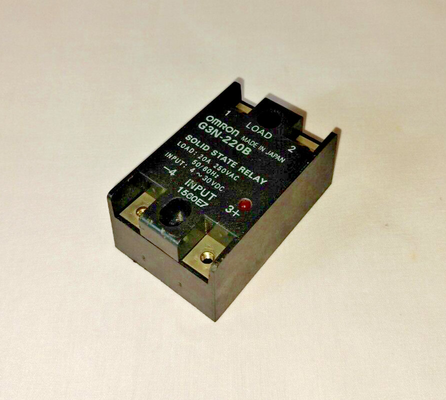 Omron G3N-220B G3N220B Solid State Relay 20A 250VAC 4-30VDC Made in Japan