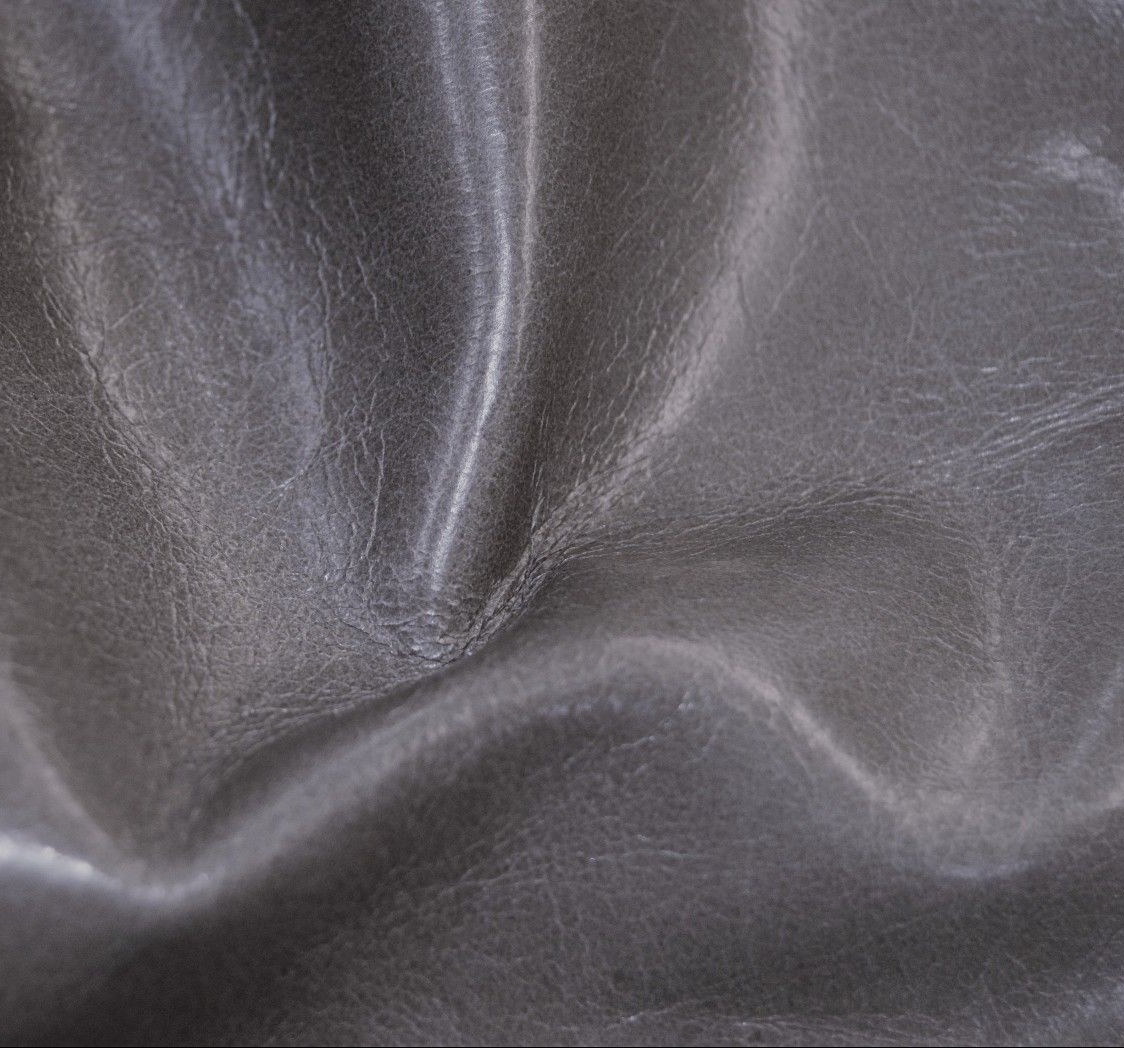 87 sf 2.5 oz. Distressed Taupe Gray Upholstery Furniture Leather Skin d5fo p