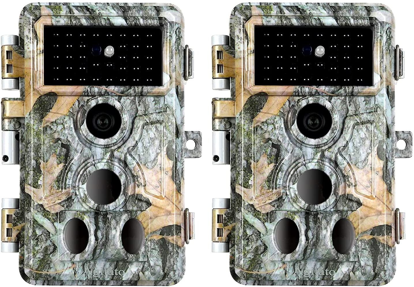2 Pack 64MP Hunting Game Trail Camera Wildlife Waterproof Night Vision Cameras