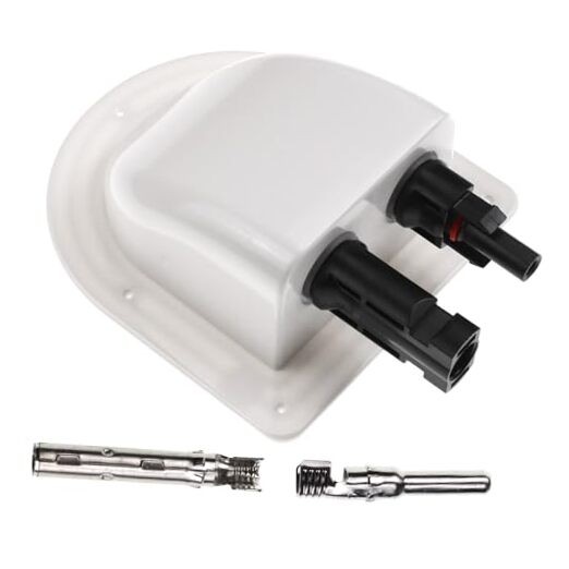 ZOOKOTO ABS UV Resistance Dual Cable Entry Housing Photovoltaic White Gland
