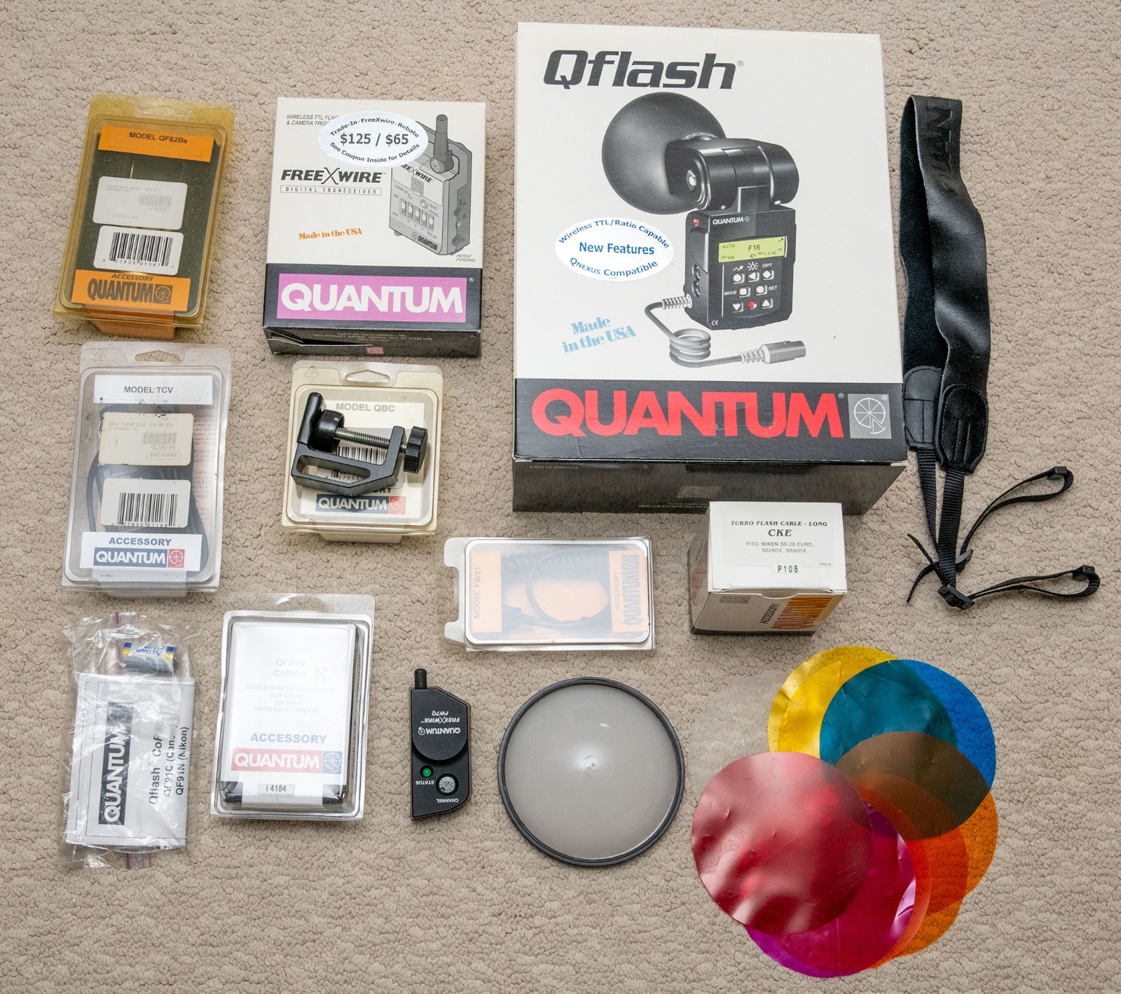 Quantum Qflash T5d-R, Turbo SC Battery, Kit with Many Accessories Excellent