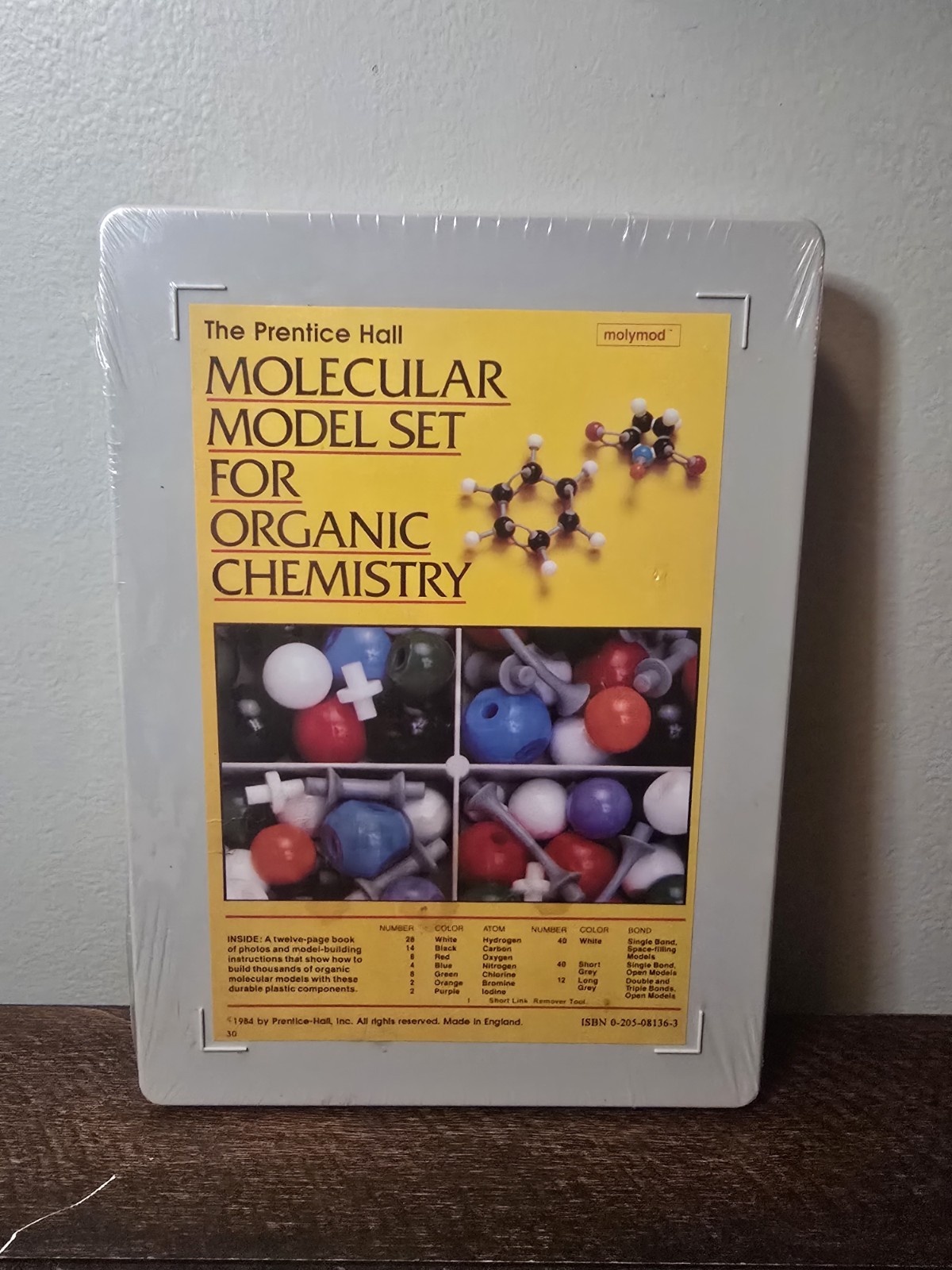 Prentice Hall Molecular Model Set for Organic Chemistry Science 1984 New