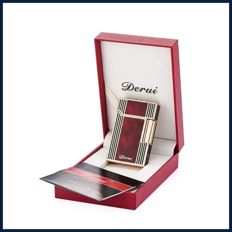 2026 New Derui Side-sliding Silent Inflatable Lighter Metal High-end Quality
