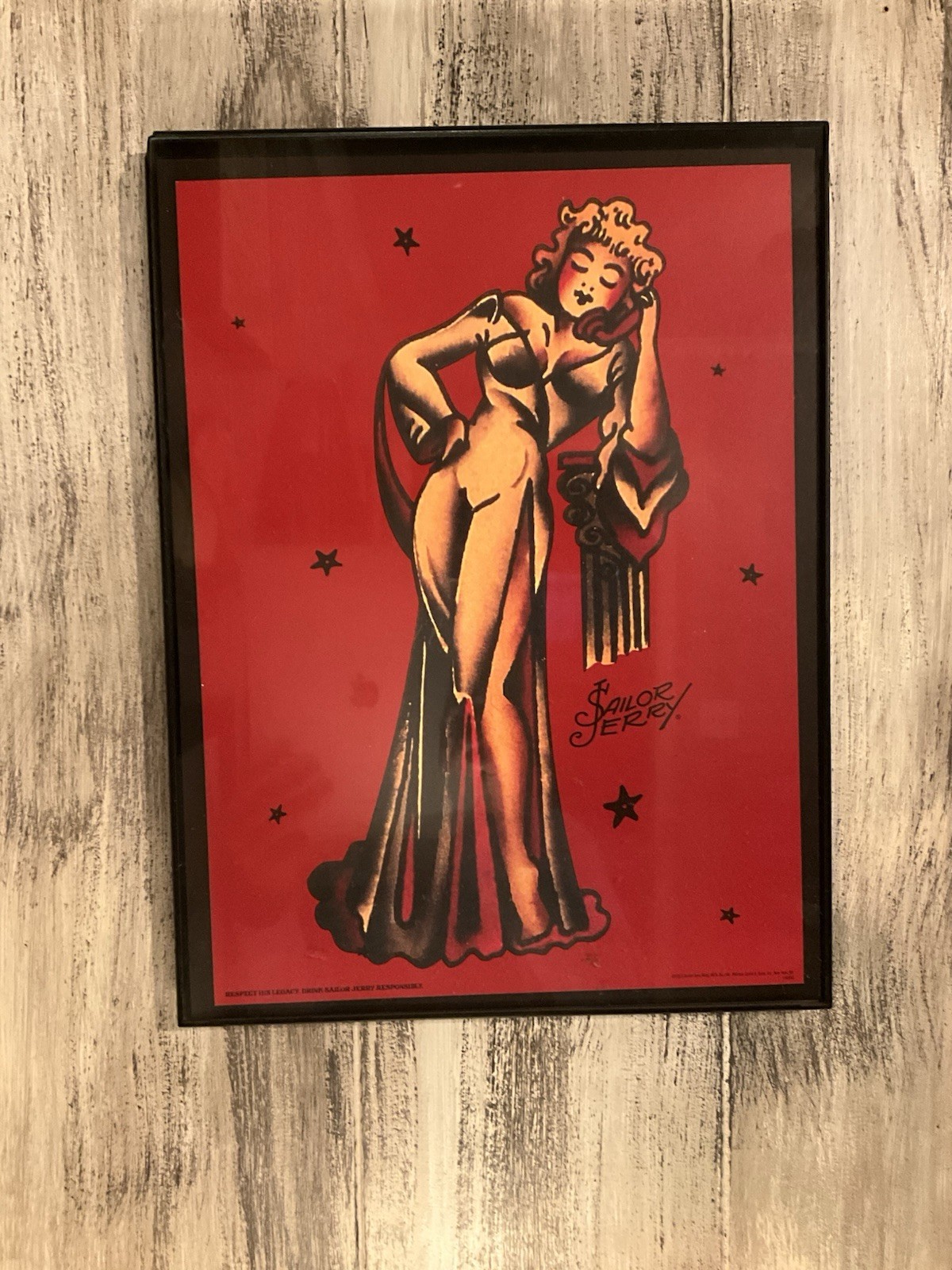 Sailor Jerry Spiced Rum  Poster 11x15 Promo Pinup Rockabilly