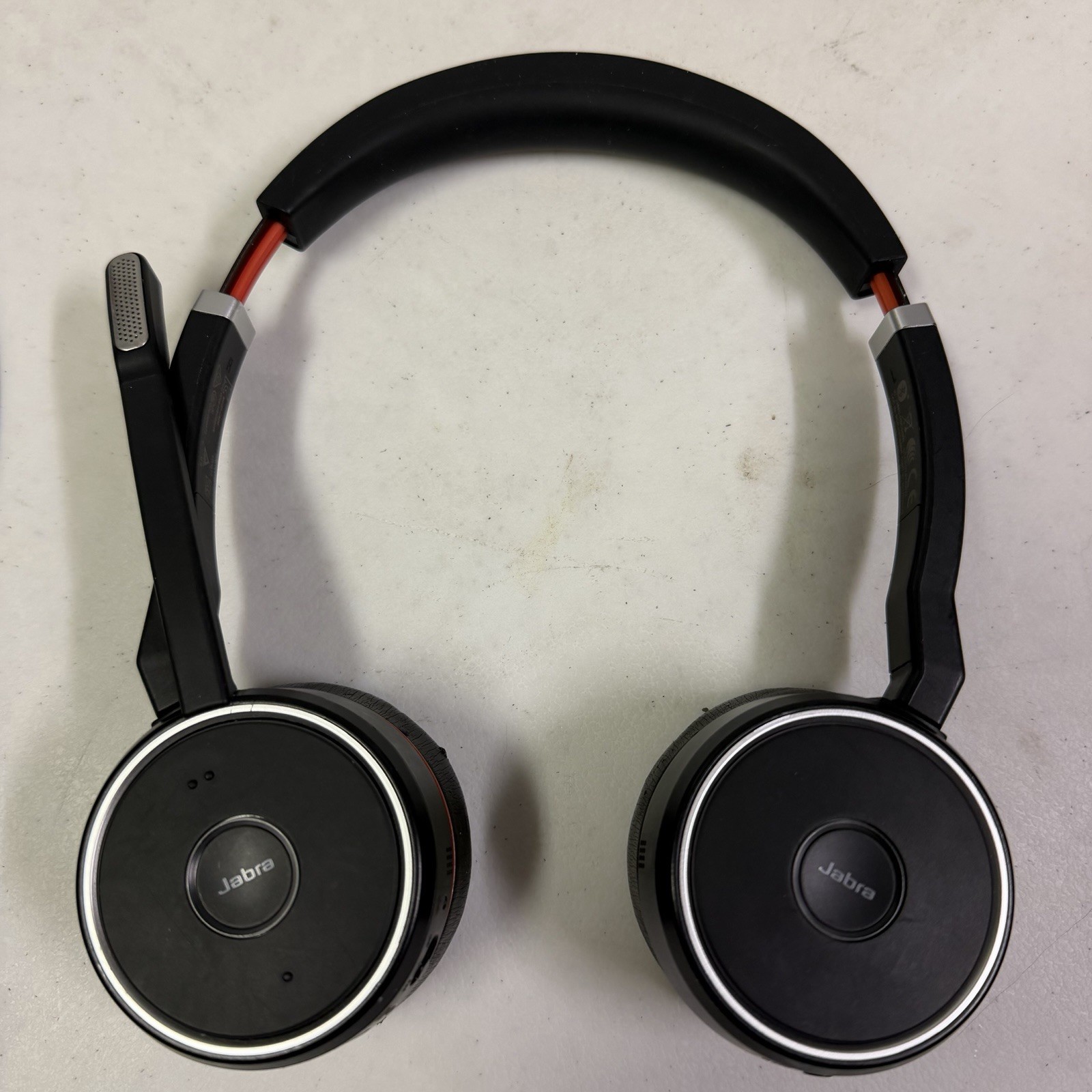Jabra Evolve 75 Headset Untested Pads Have Wear No Dongle Headphones Only READ