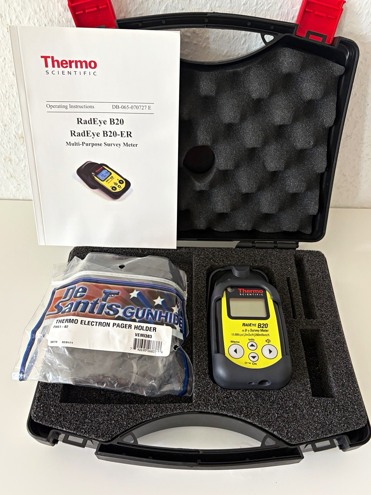 Thermo Scientific RadEye B20 Radiation Detector Survey Meter αβγ