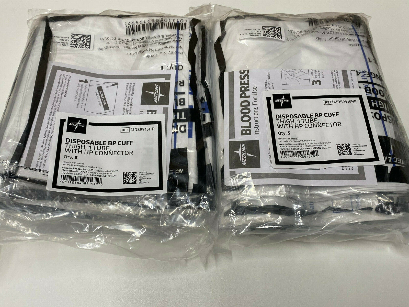 C10/F41: Lot of 40 Medline MDS9915HP Disposable Pressure Thigh Cuff