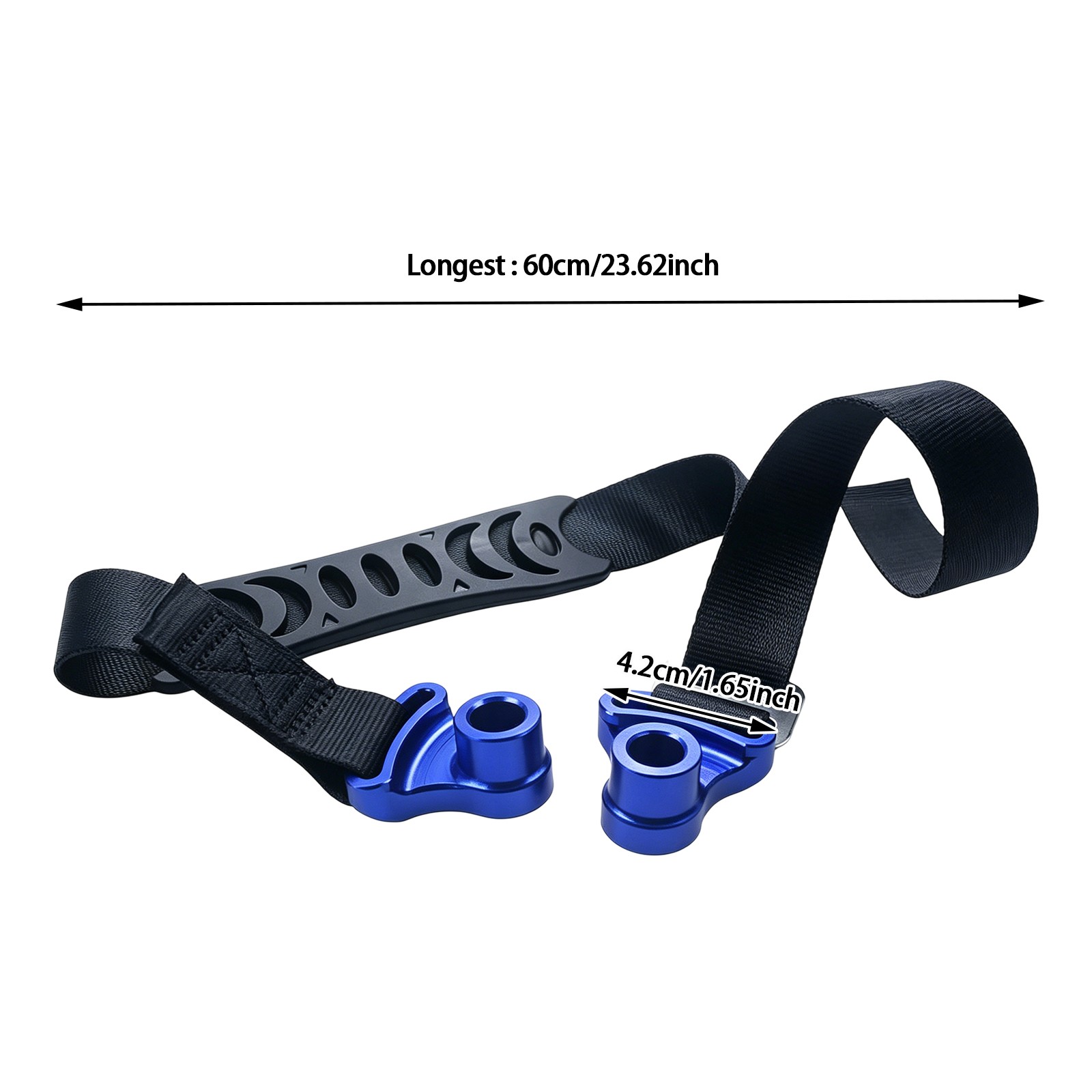 23.62in Off-road Motorcycle Rescue Pull Strap, Motorcycle Recovery Strap