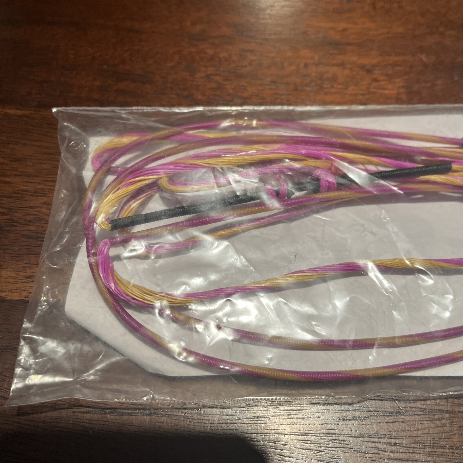 Bowtech Carbon Rose Phantom Custom Bowstring String Set Gold Magenta Colored