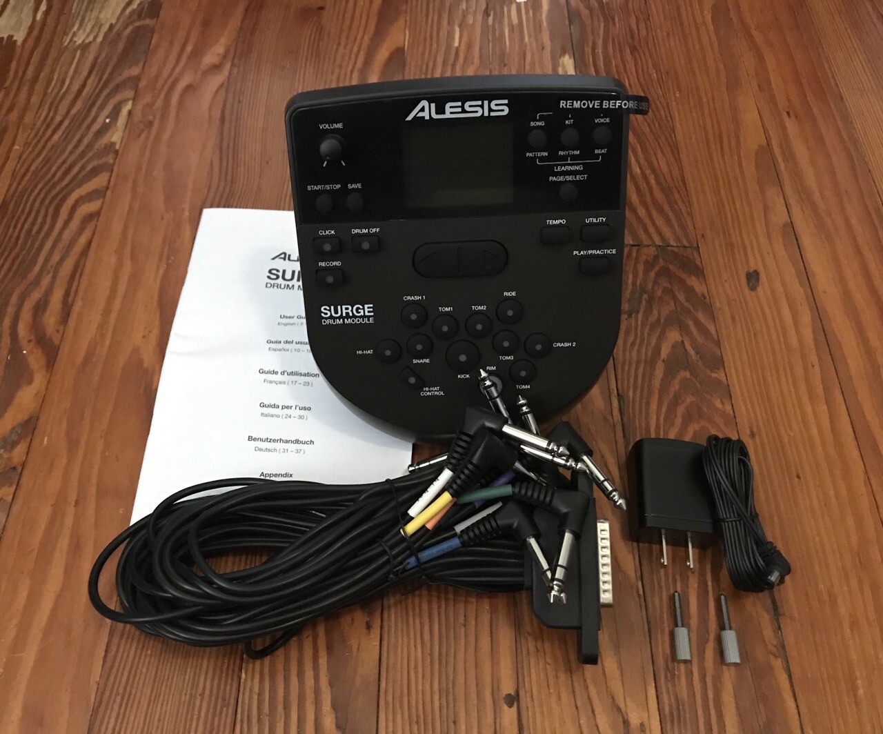 Alesis Surge Drum Module (Open Box) w/Snake Cable, Power Supply E-Drums Harness