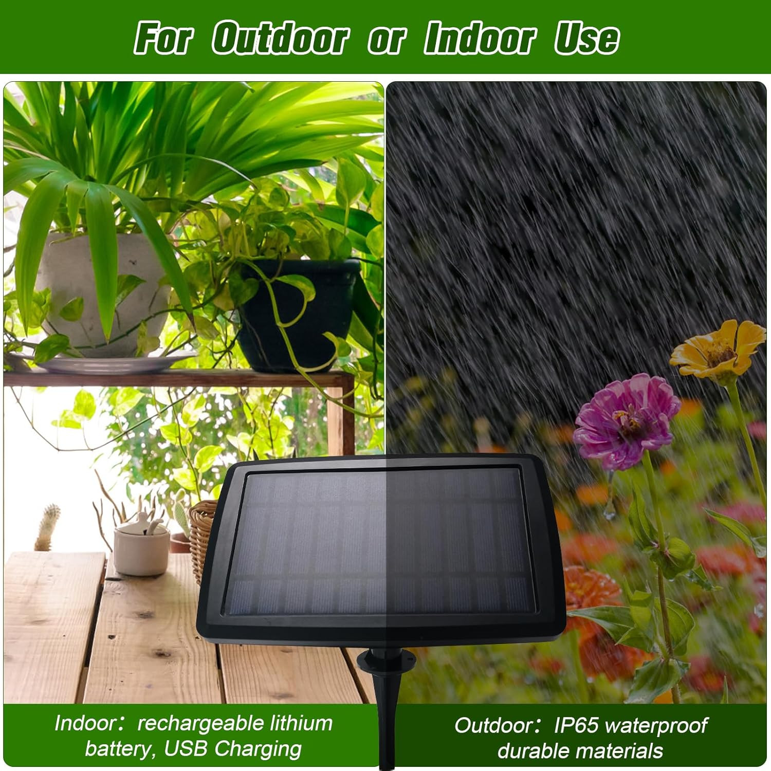 Solar Drip Irrigation System for Garden, Automatic Drip Irrigation Kit with 33FT