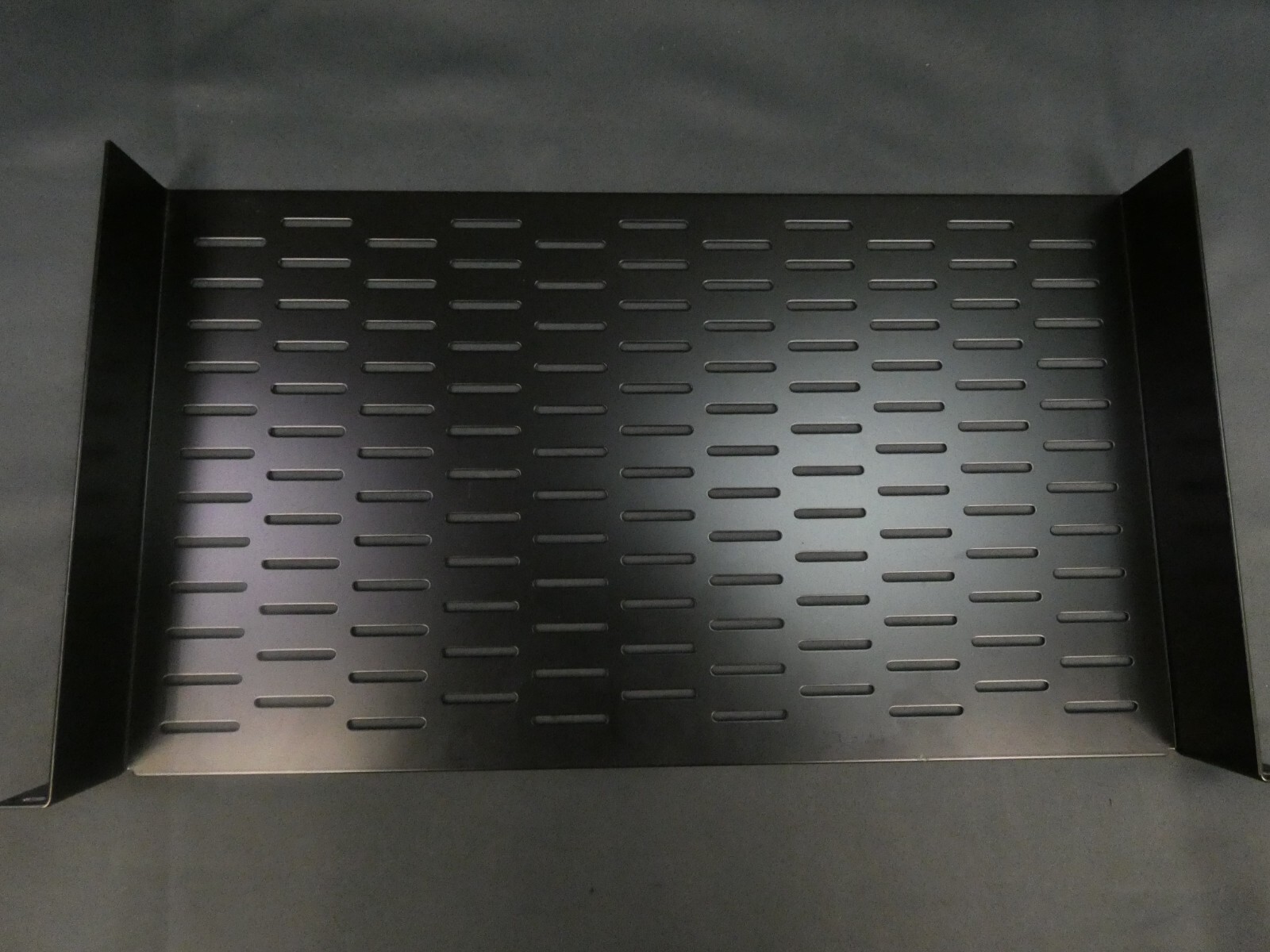 1U 19" L x 10" D Vented Rack Shelf for Server or Pro Audio Rack