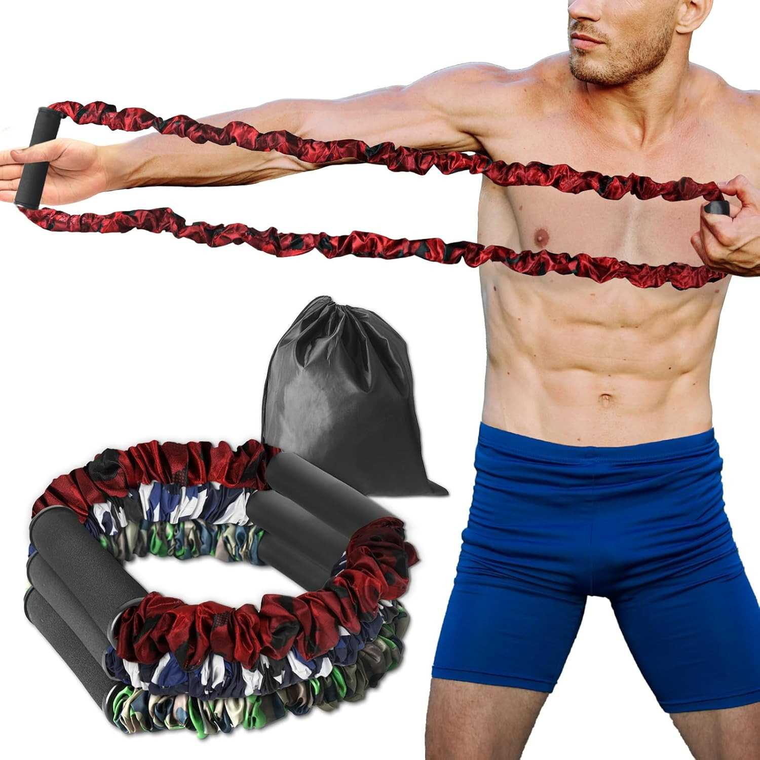 1 Pack Archery Bow Trainer, 25 45 65 Lbs Archery Band Draw Exerciser Training, R