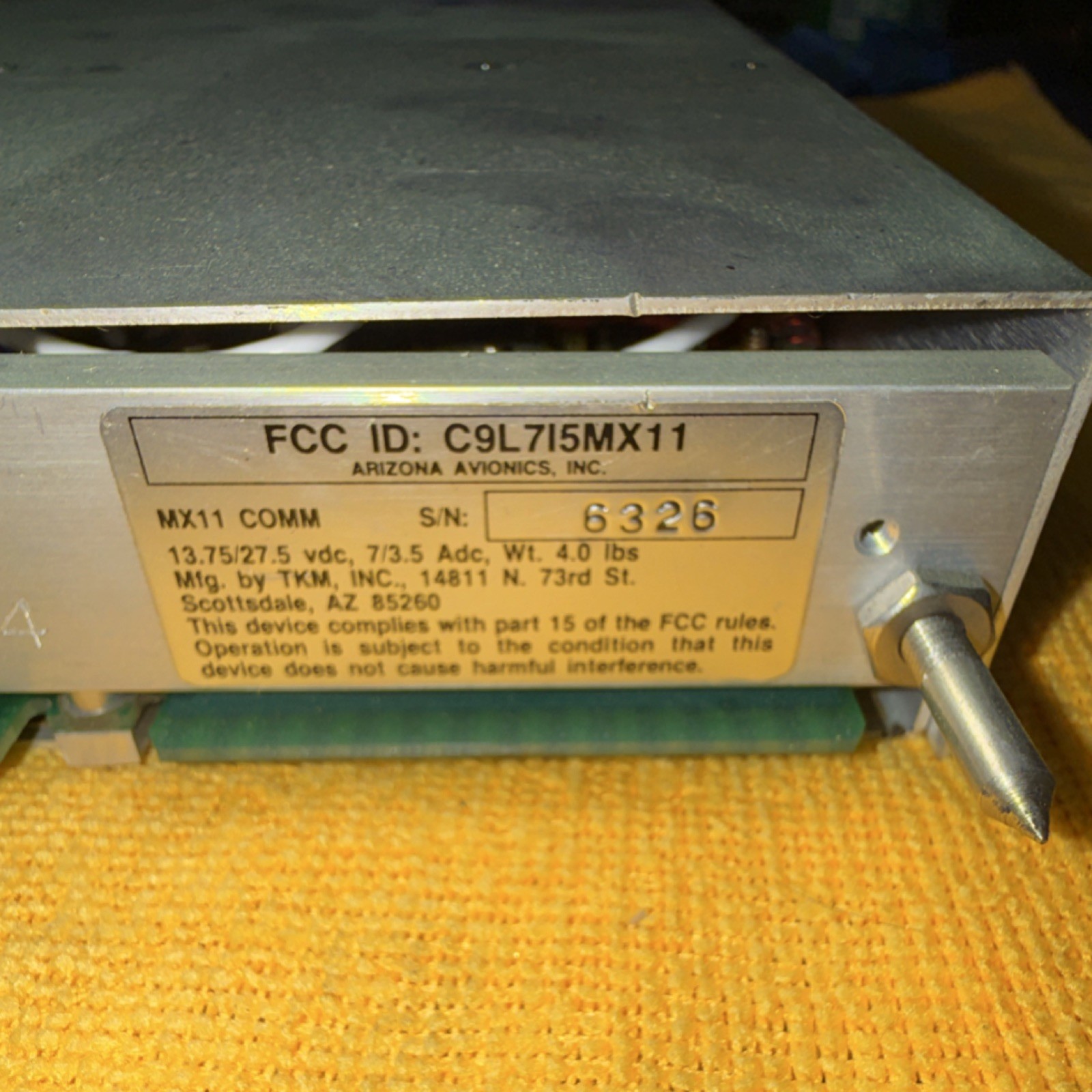TKM MX11 Comm Transceiver Used Good Condition