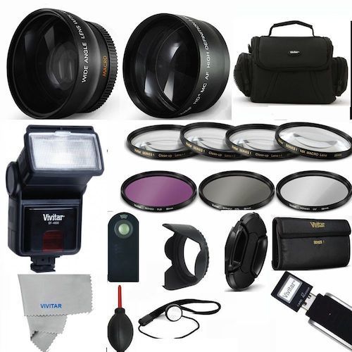 ALL YOU NEED ACCESSORY FLASH LENSES FILTERS  CASE REMOTE FOR DMC-GX85 HD KIT