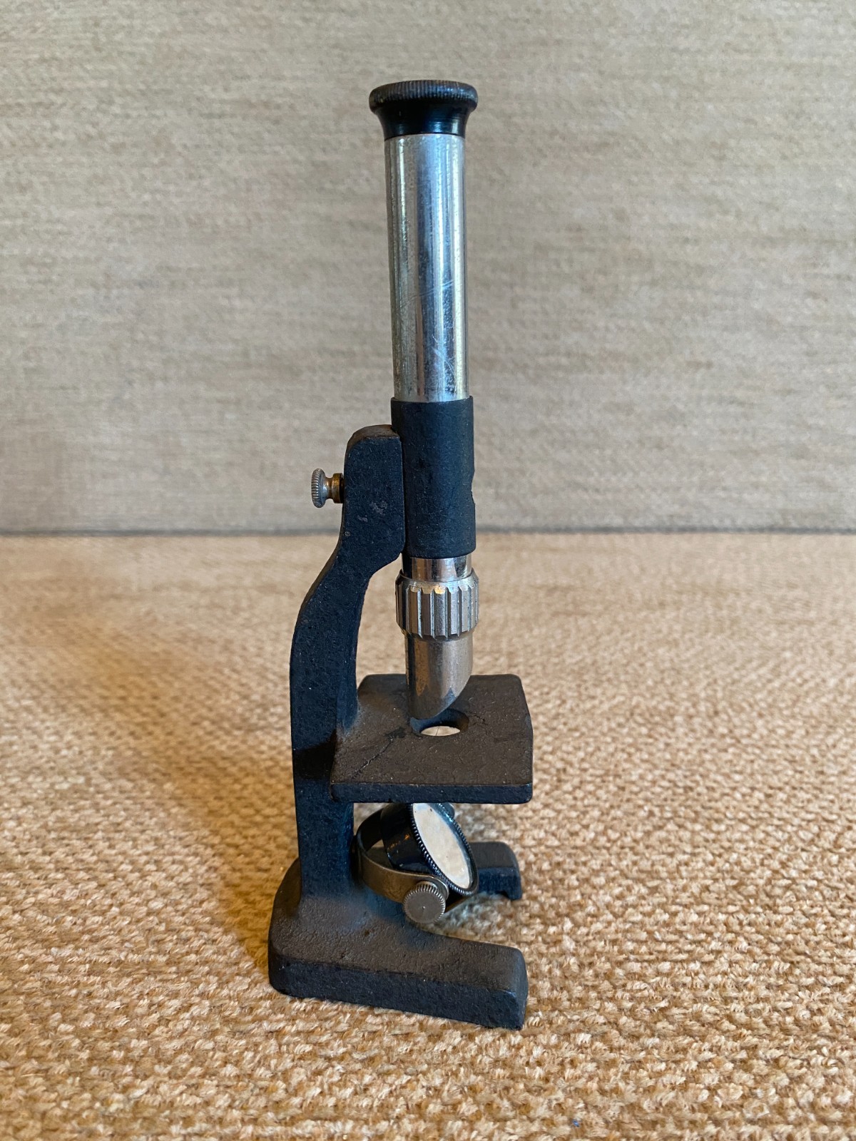Small Vintage Monocular Pocket Microscope