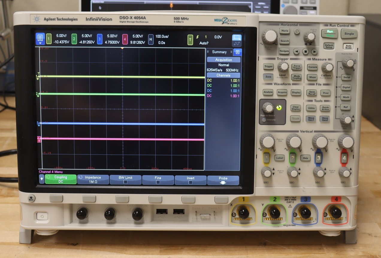 Agilent Keysight DSOX4054A 500MHz, 4-Ch Oscilloscope 5Gsa/S, Guaranteed GOOD