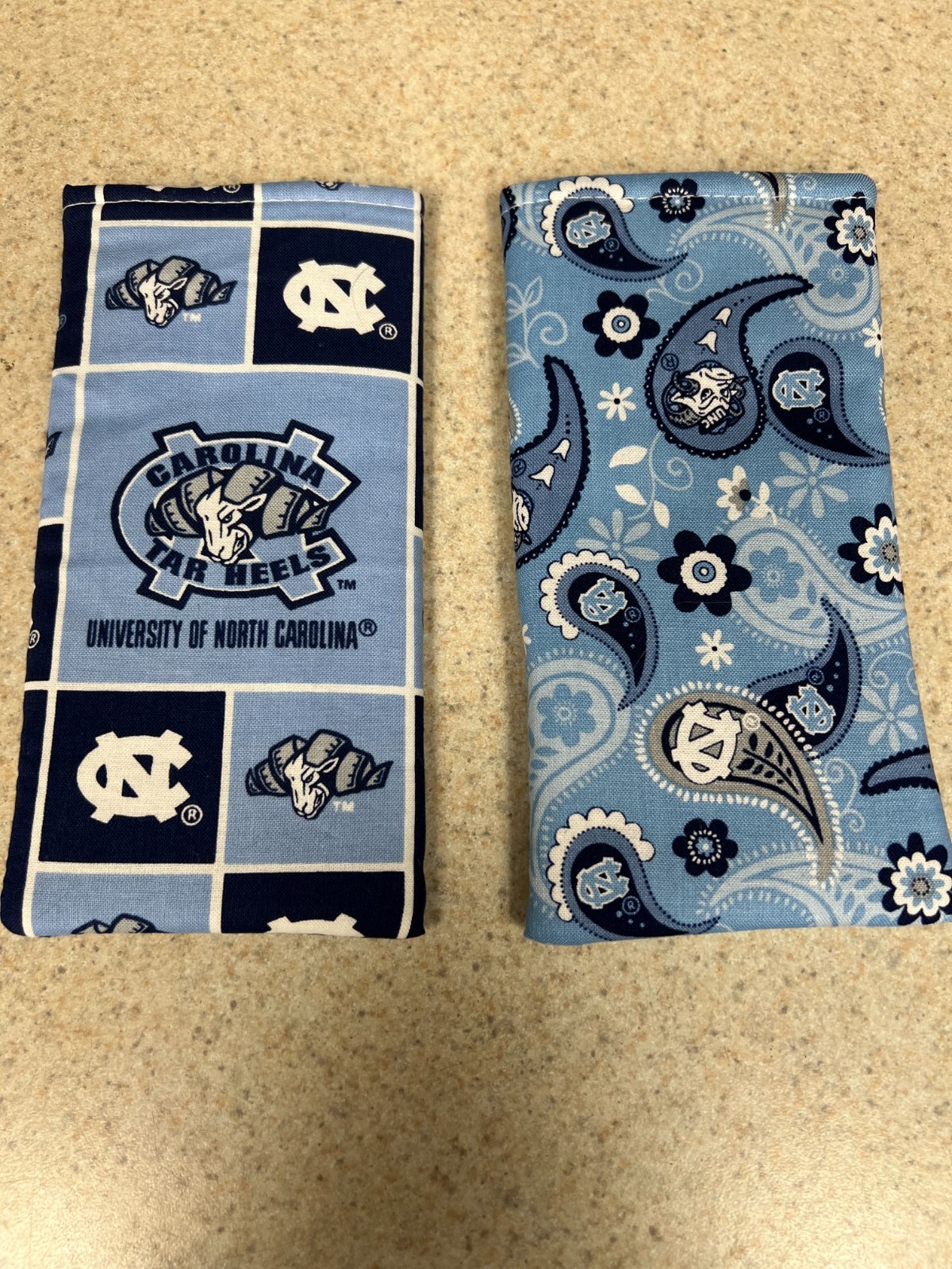 Eyeglass / Sunglass Fabric Case - Set of 2 - University of North Carolina - New