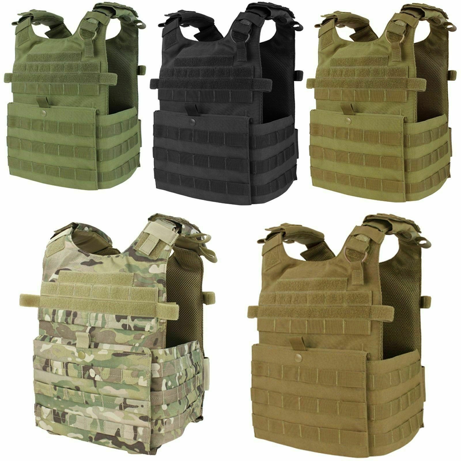 Condor 201039 Tactical MOLLE PALS Modular Lightweight Gunner Plate Carrier Vest