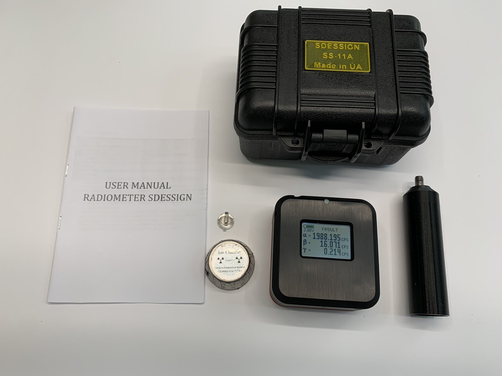 Geiger Counter Radiation Detector Alpha Beta Gamma X-Ray Meter Alarm Portable