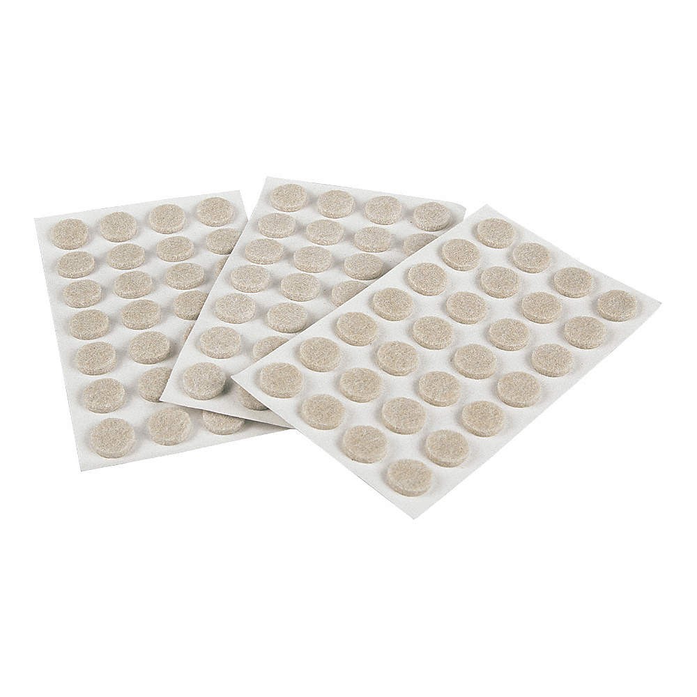 GRAINGER APPROVED 10G210 Furniture Pads,3/32 in H,Tan 10G210