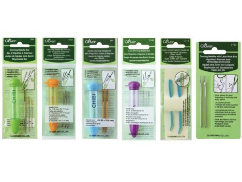 Clover Darning Needle Sets & Tapestry Needles 6 Choices - Bent Lace Jumbo Sewing