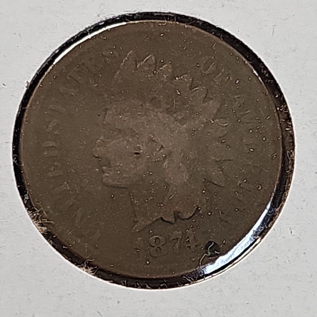 1874 Indian Head Cent Penny 1C VG *D016