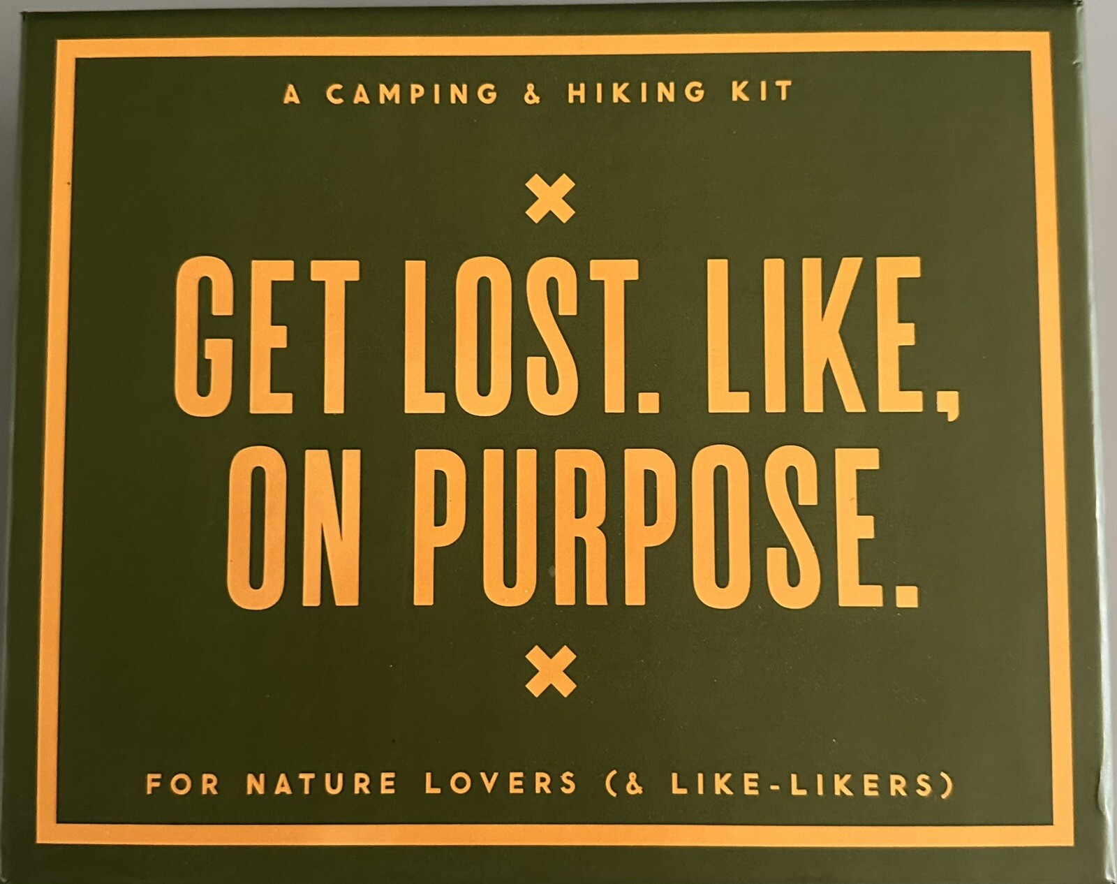 Camping Hiking Kit Get Lost Like, On Purpose Fire Striker Silverware