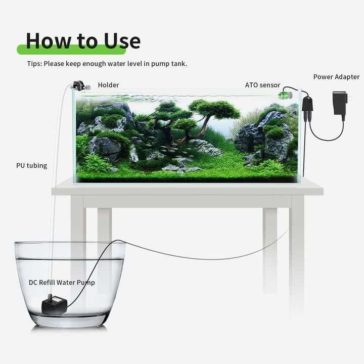 Aquarium ATO Auto Top Off Refilling System W/ Dual Optical Sensor Both Reef