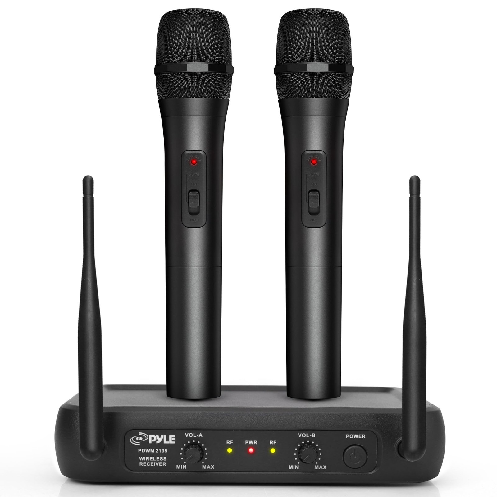 Sistema De Microfonos Inalambricos De Doble Frecuencia Para Karaoke Pro