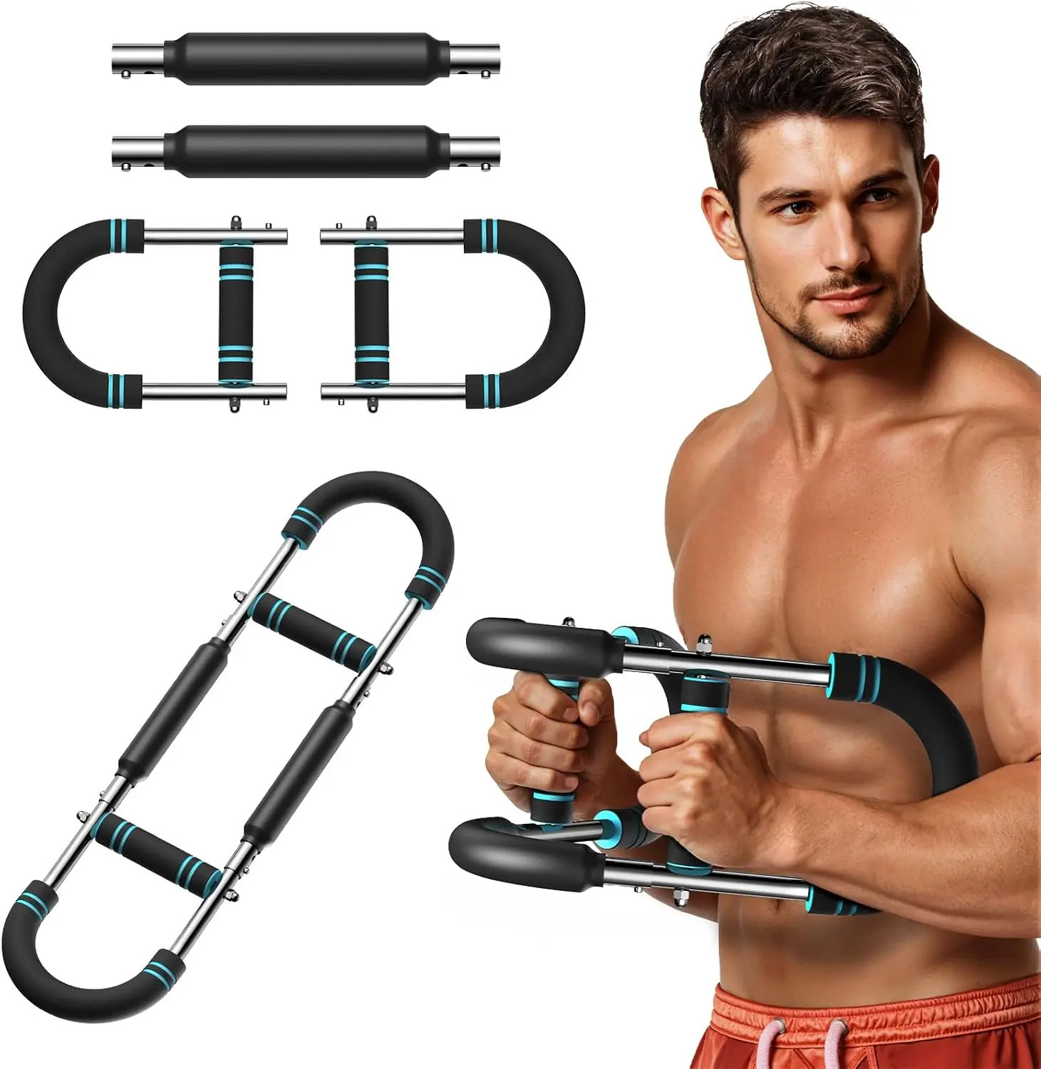 Twister Arm Trainer Adjustable Resistance 40-110lbs Chest Exerciser Upper Bod...
