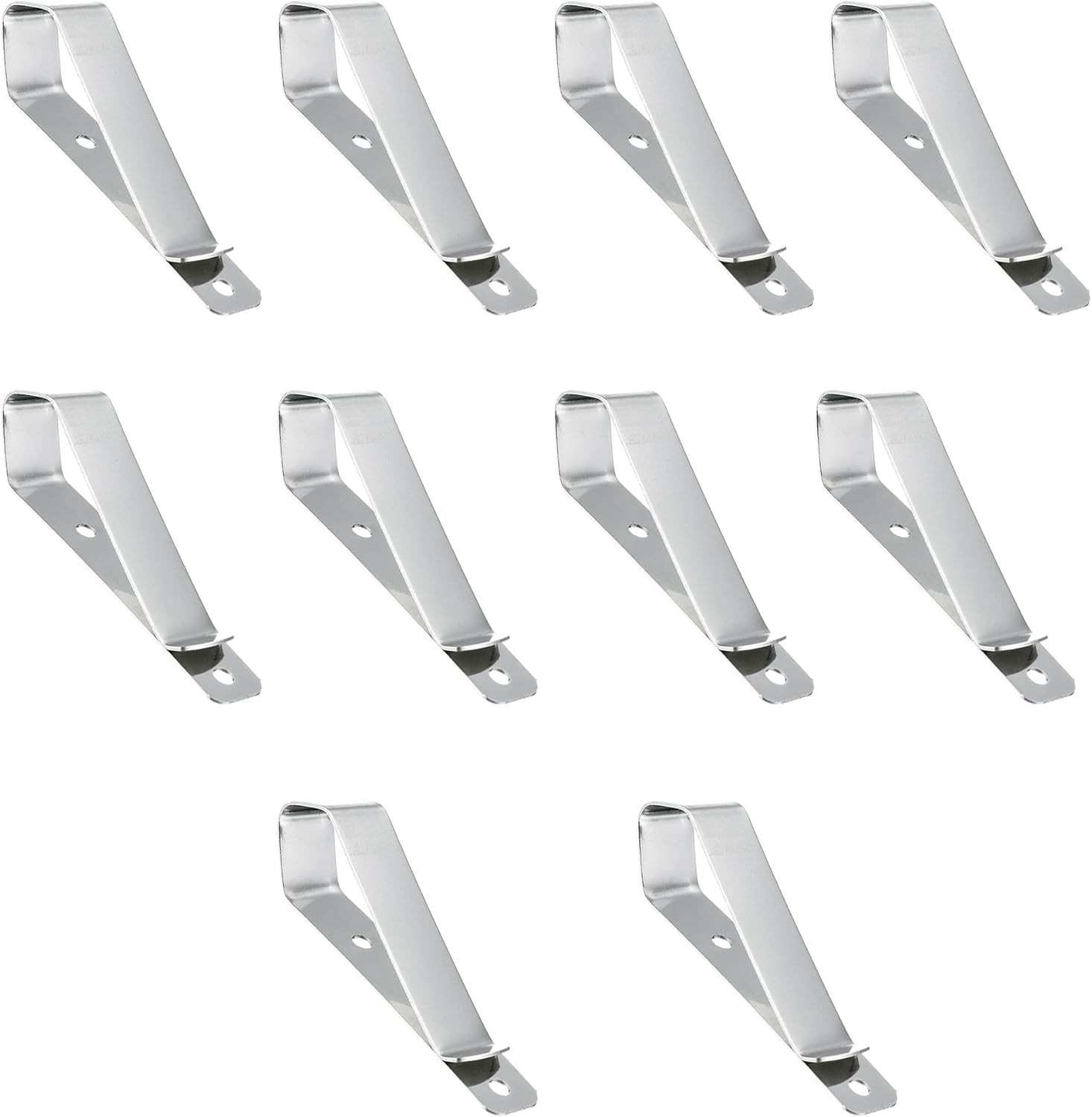 Garage Door Remote Visor Clip Replacement Car Sun Opener Holder Metal Silver 10p