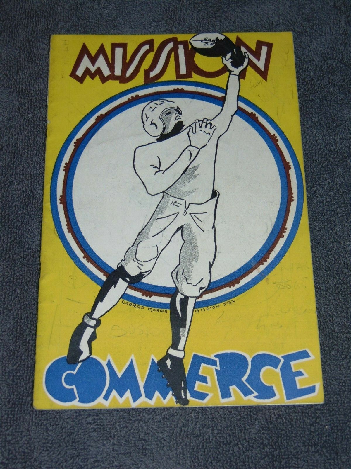NOV. 5, 1931 MISSION HIGH SCHOOL VS. COMMERCE FOOTBALL PROGRAM AT KEZAR STADIUM