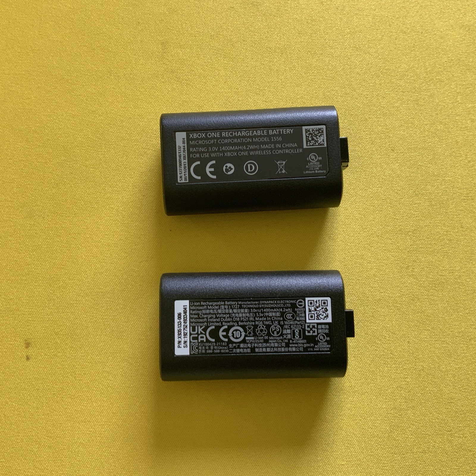 (2) Xbox Rechargeable Battery Pack + USB-C Cable for Wireless Controller Black