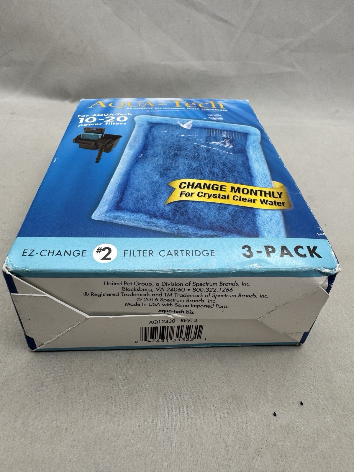 Aqua-Tech EZ-Change Aquarium Filter #2 Cartridge For 10-20G Filters 3 Pack