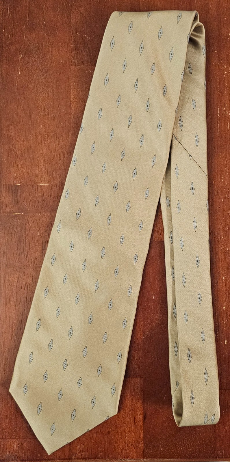 Calvin Klein Men's Silk Tie Beige/Tan