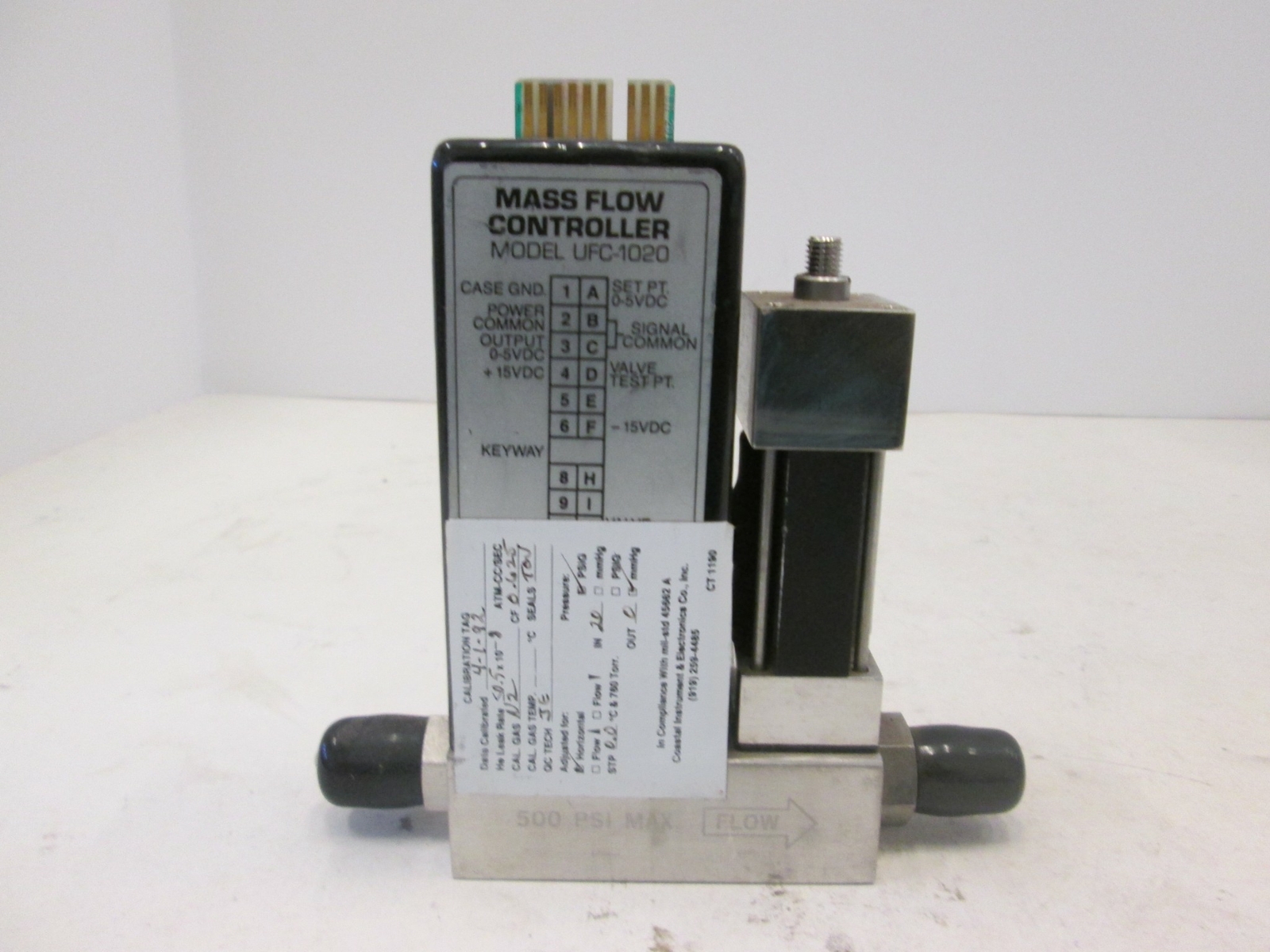 Unit UFC-1020A Mass Flow Controller MFC, SiH4, 500 SCCM, Used