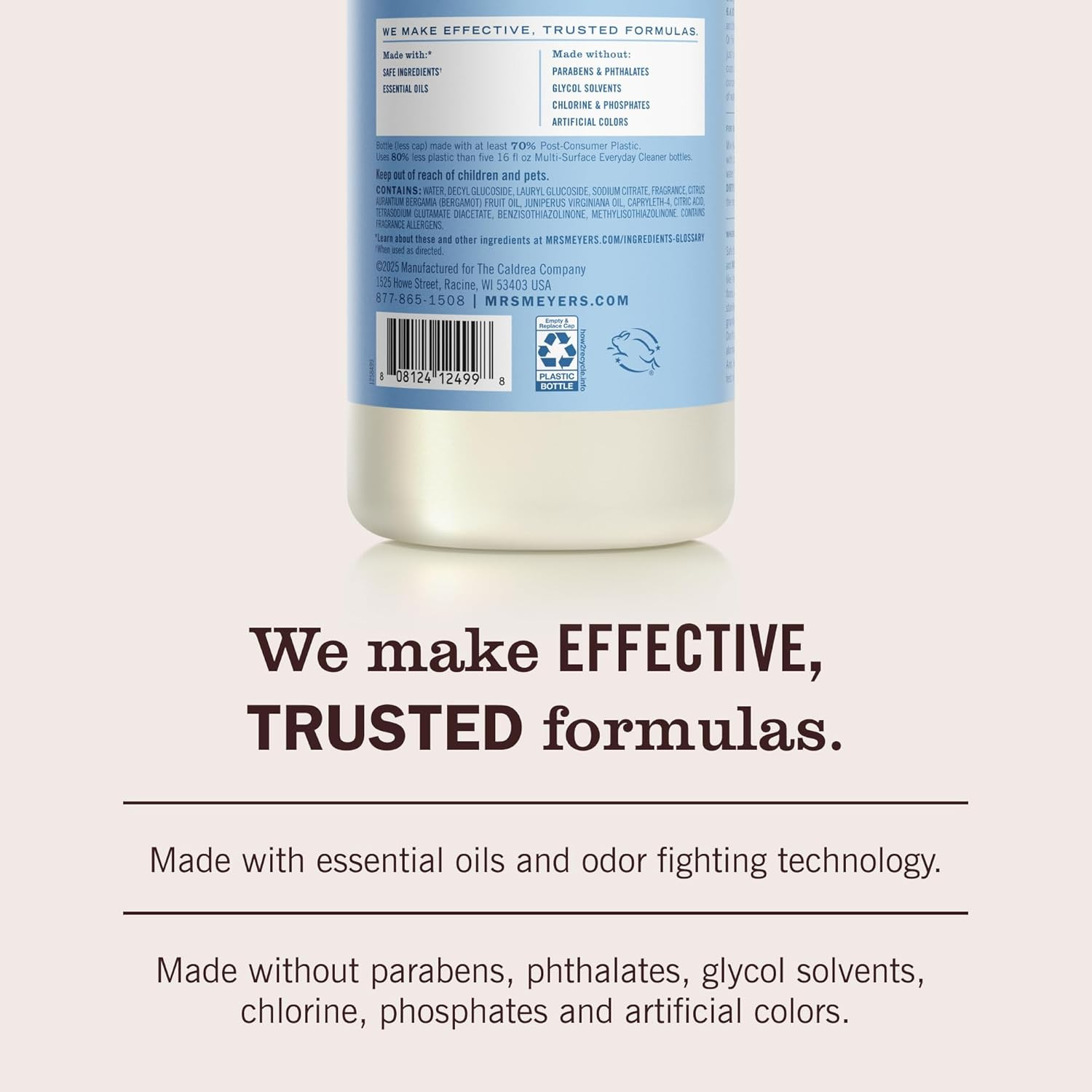 Mrs. MEYER'S CLEAN DAY Multi-Surface Everyday Concentrate, Rain Water Scent, ...