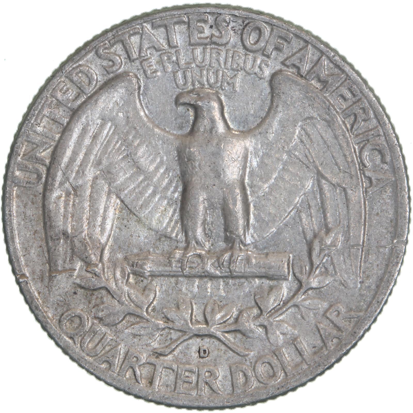 1963 D Washington Quarter 90% Silver Extra Fine XF