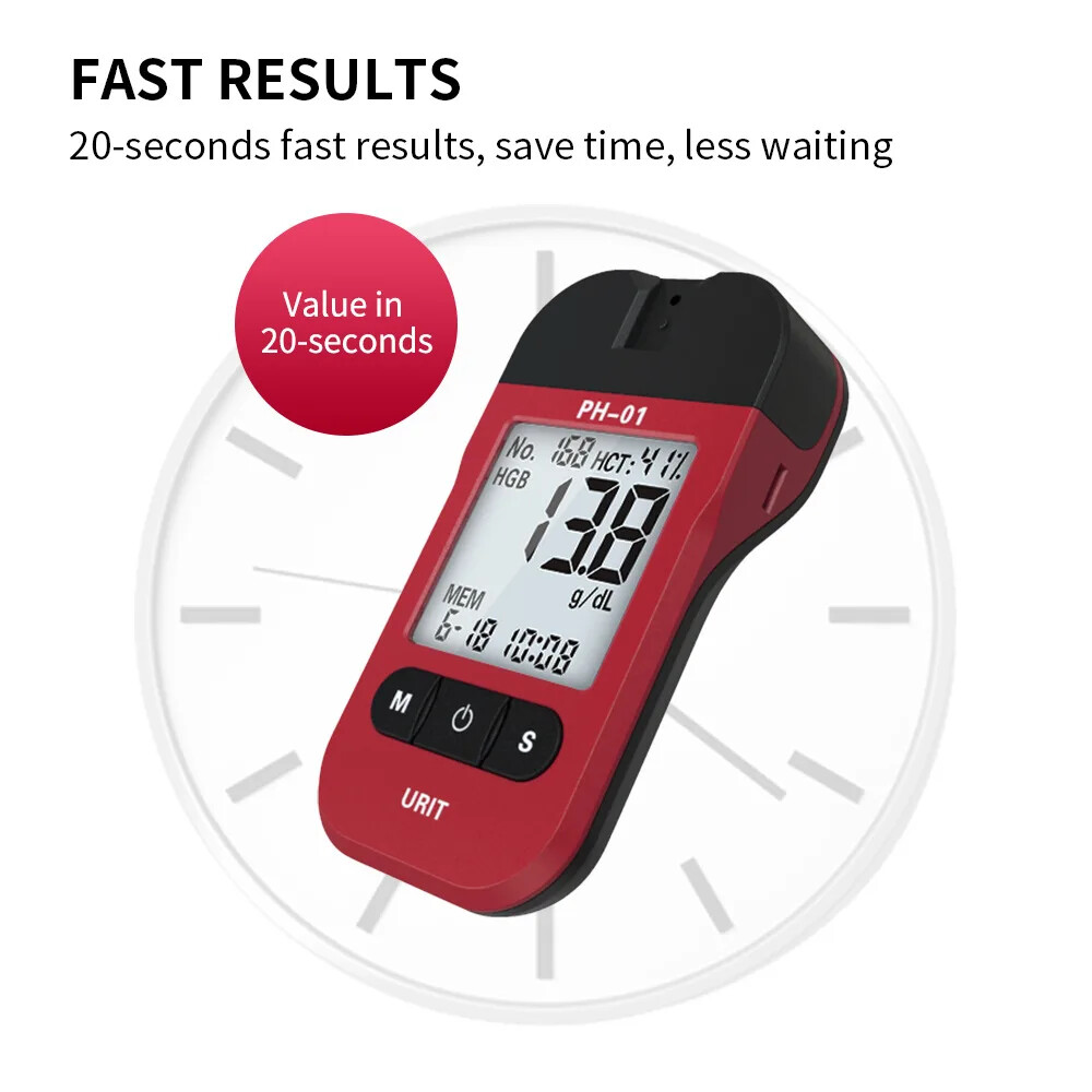 Fast Hemoglobin Analysis Meter Tester 50 Test Strip Hb Analyzer Tester pyy