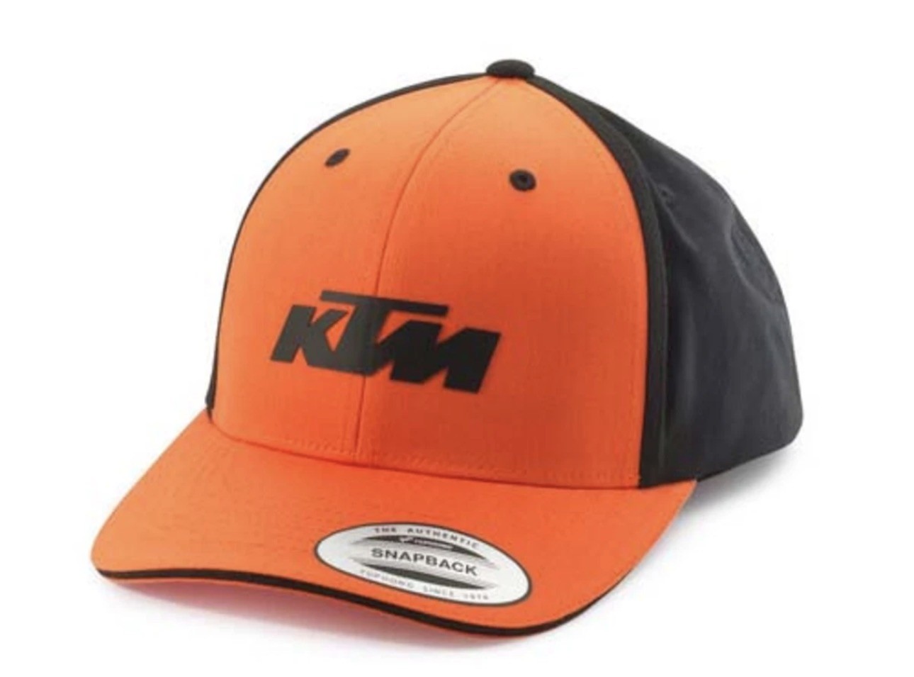 KTM Mechanic Curved Cap by Yupoong - Orange/Black Motocross Mx BMx