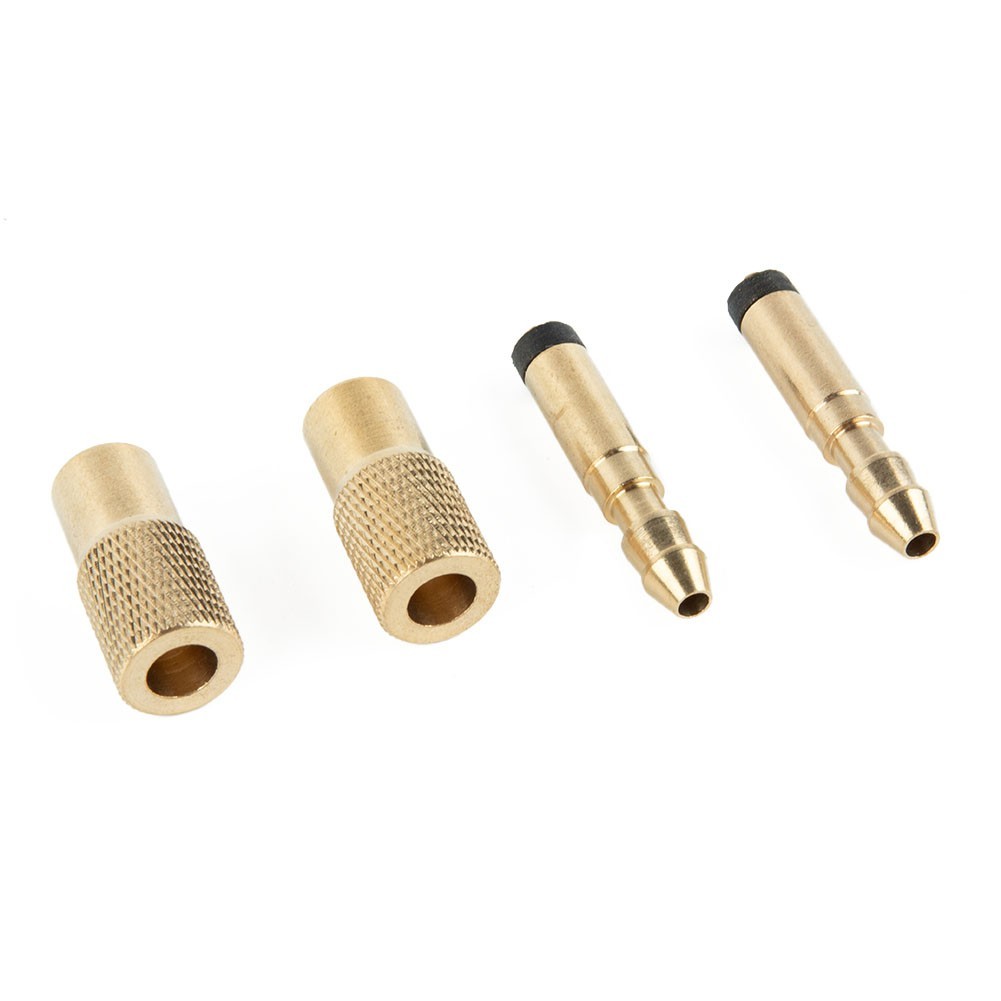 6mm Tyre Inflator Valve Connector 2x Copper Valve Chucks for Car Tyres