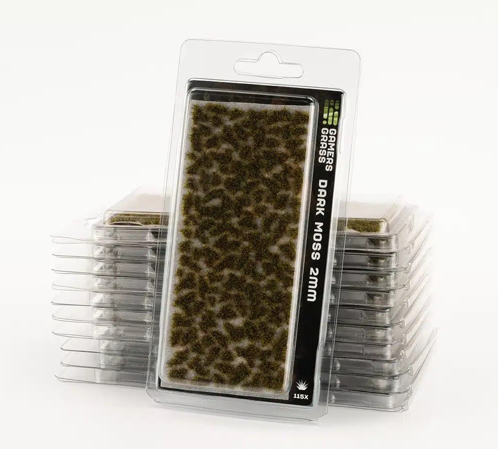 Gamer's Grass: Dark Moss 2mm Tufts Wild GGR GG2-DMO