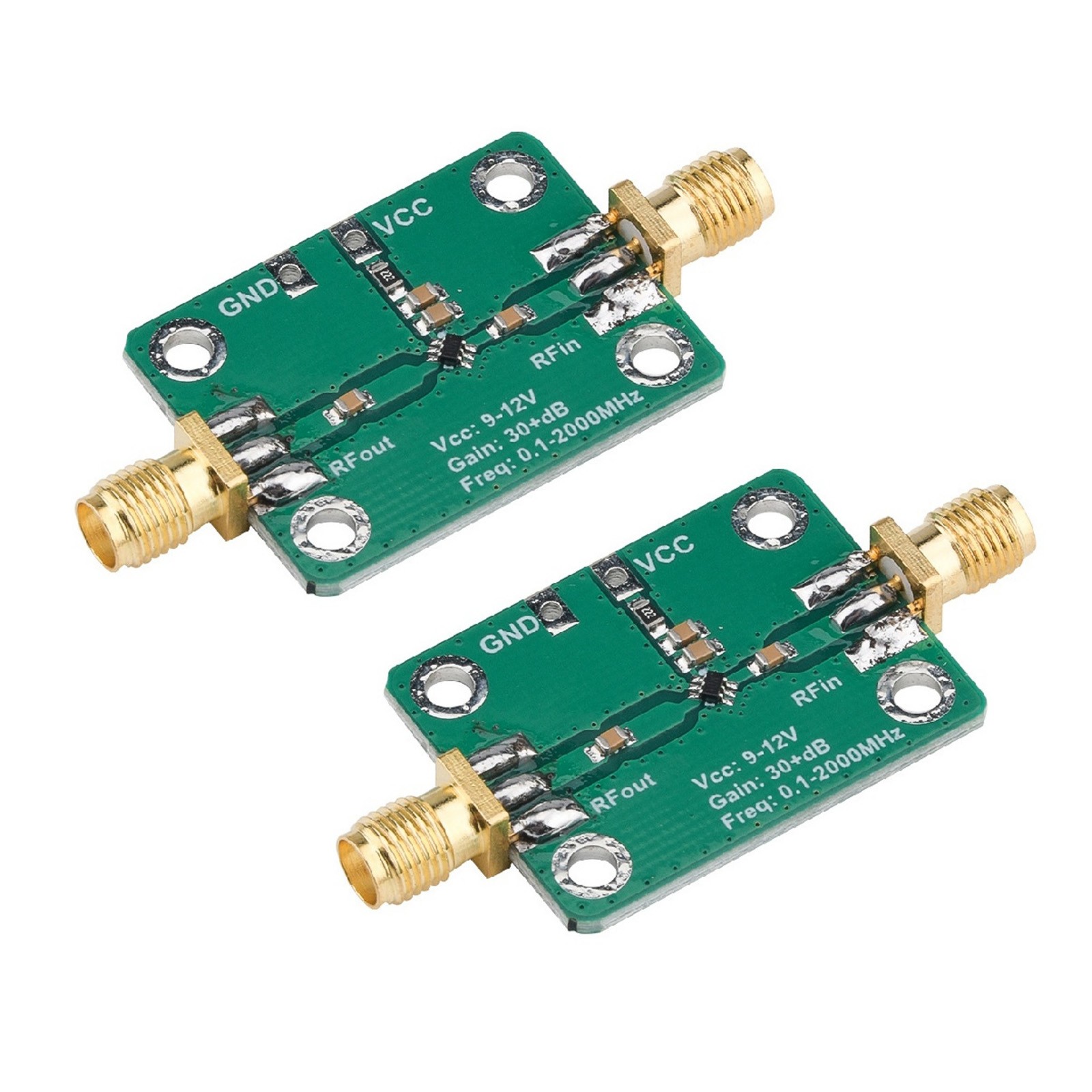 RF Broadband LNA Module 0.1-2000MHz Low Noise Amplifier 30dB Gain Circuit Module
