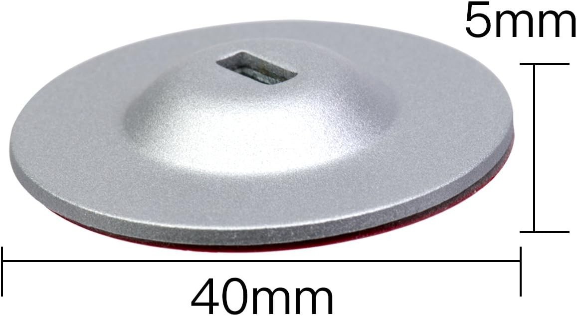 Durable Adhesive Lock Plate - Universal Security for Laptop & Phone - 4 Pack