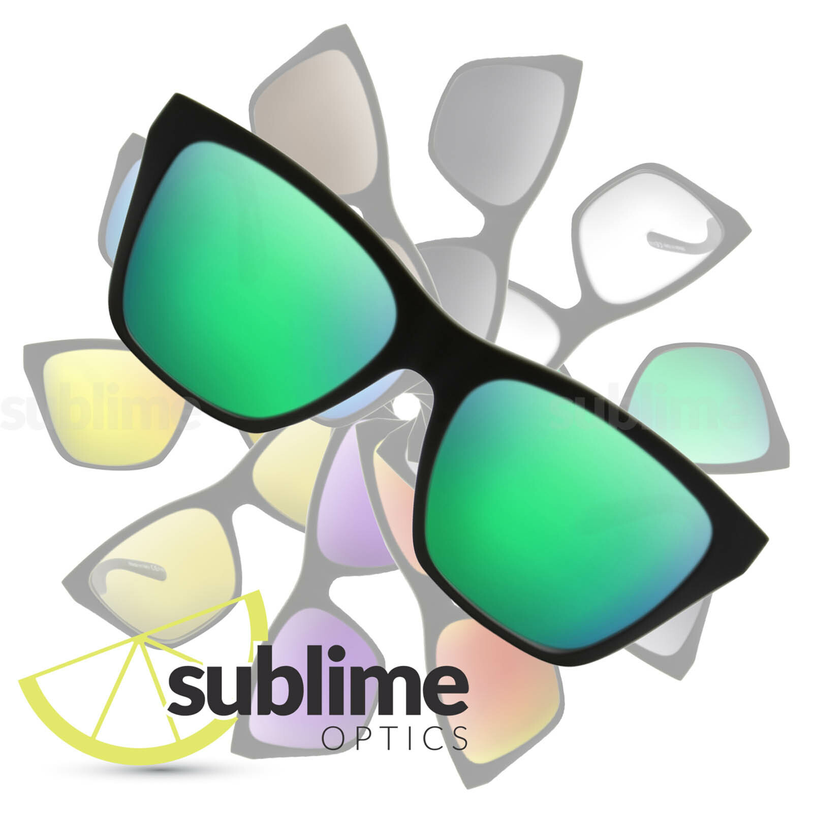 POLARIZED Metallic Emerald Green Replacement Lenses for Von Zipper Booker