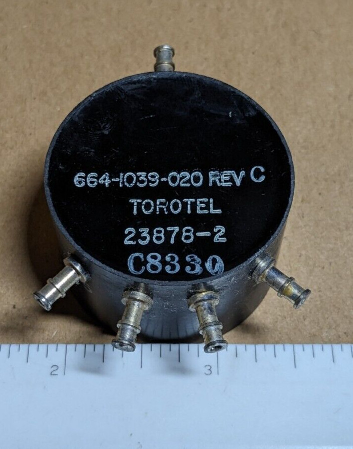 NOS Torotel 664-1039-020 Rev C #23878-2 Transformer – 45VAC to 8 VAC - 3 Amp