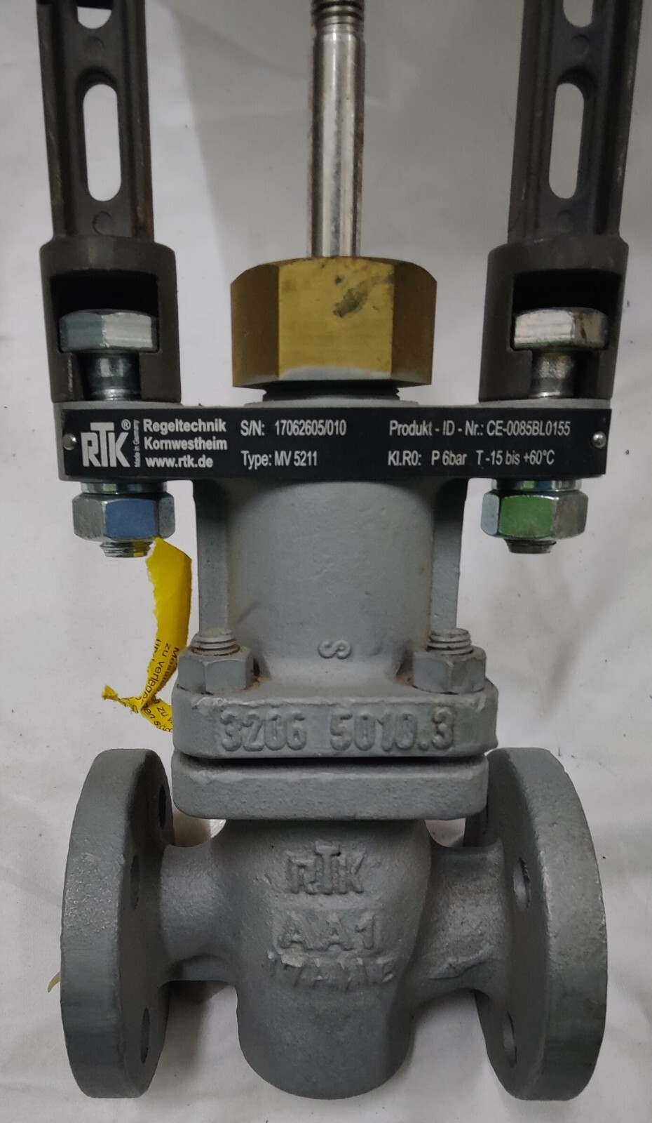 RTK Electric Actuator REact 30E -028 WITH MV 5211 REflex 2-way control valve
