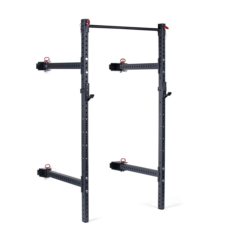 Titan Fitness T-3 Series Wall Mounted Folding Power Rack, 91" Height x 41" Depth