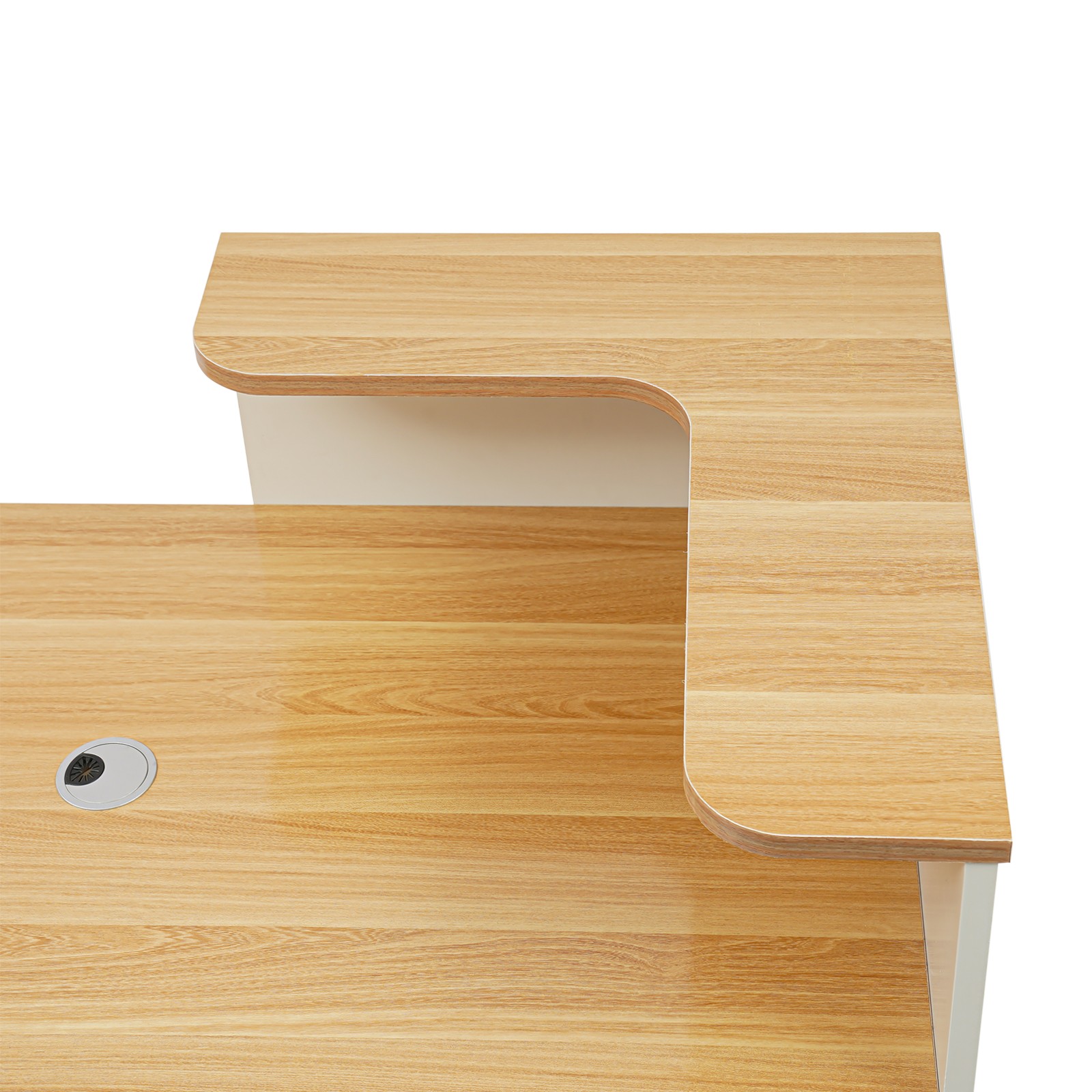White Modern Reception Desk Receptionist Front Desk Commercial Reception Table